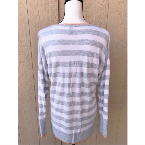 A NEW DAY🌞 Striped Long Sleeve Crewneck Pullover Sweater ~Size L - Picture 2 of 6